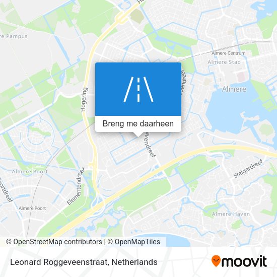 Leonard Roggeveenstraat kaart