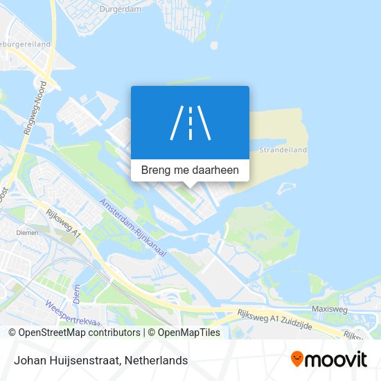 Johan Huijsenstraat kaart