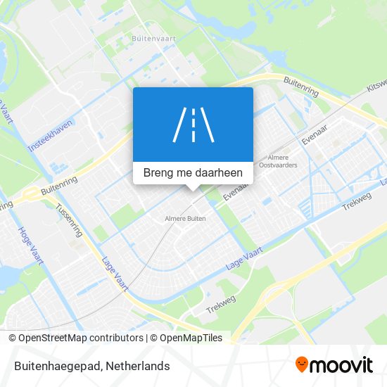 Buitenhaegepad kaart