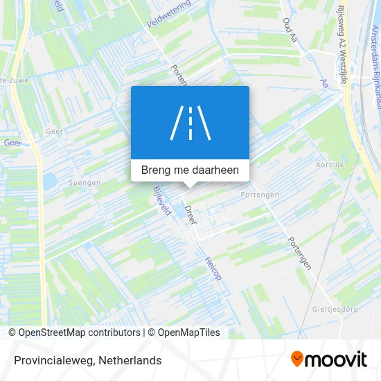 Provincialeweg kaart