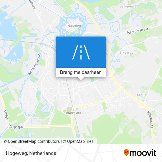 Hogeweg kaart