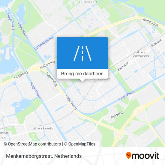 Menkemaborgstraat kaart