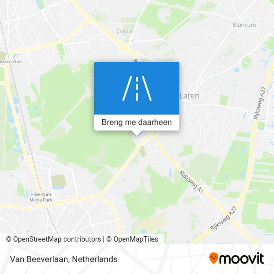 Van Beeverlaan kaart
