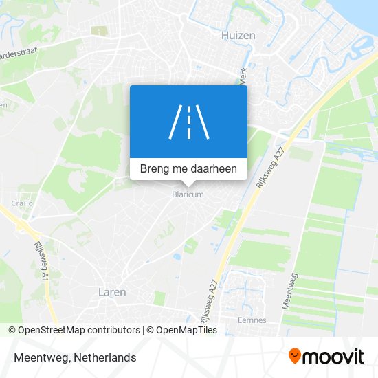 Meentweg kaart