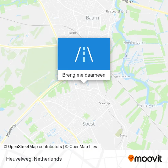 Heuvelweg kaart