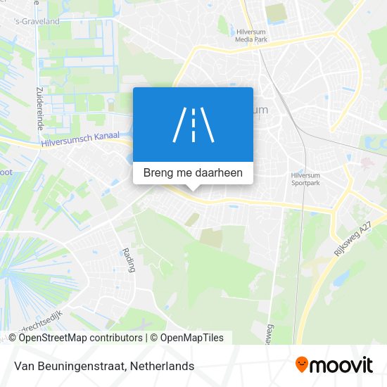 Van Beuningenstraat kaart