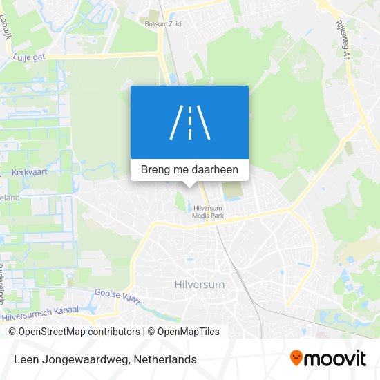 Leen Jongewaardweg kaart