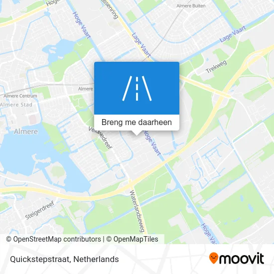 Quickstepstraat kaart