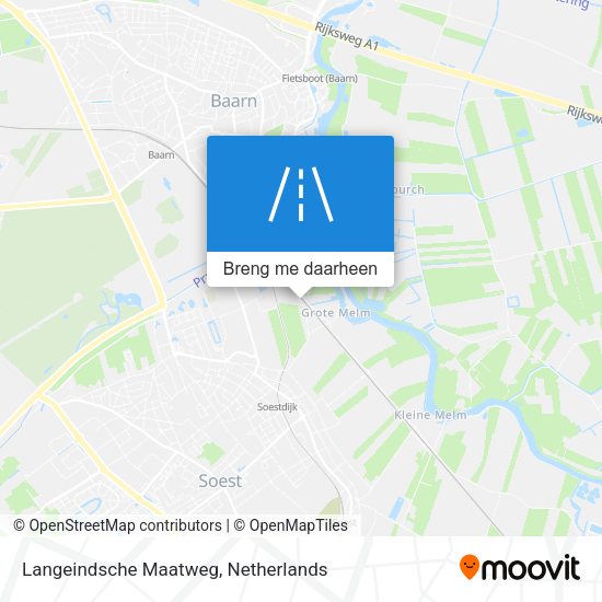 Langeindsche Maatweg kaart