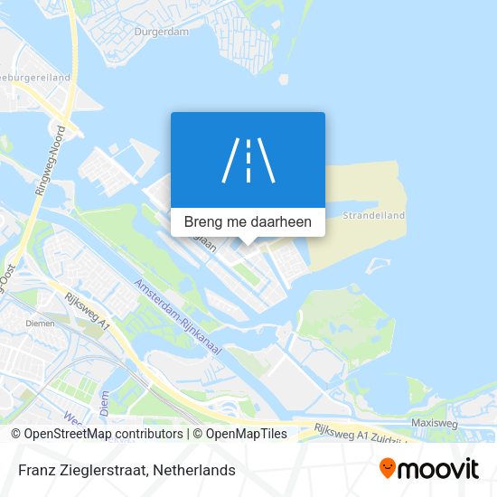 Franz Zieglerstraat kaart