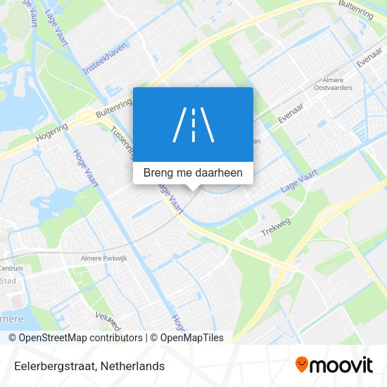 Eelerbergstraat kaart