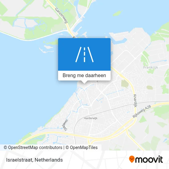 Israelstraat kaart