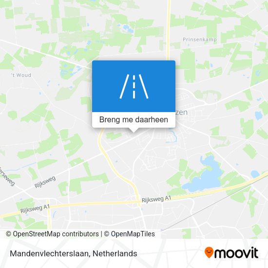 Mandenvlechterslaan kaart