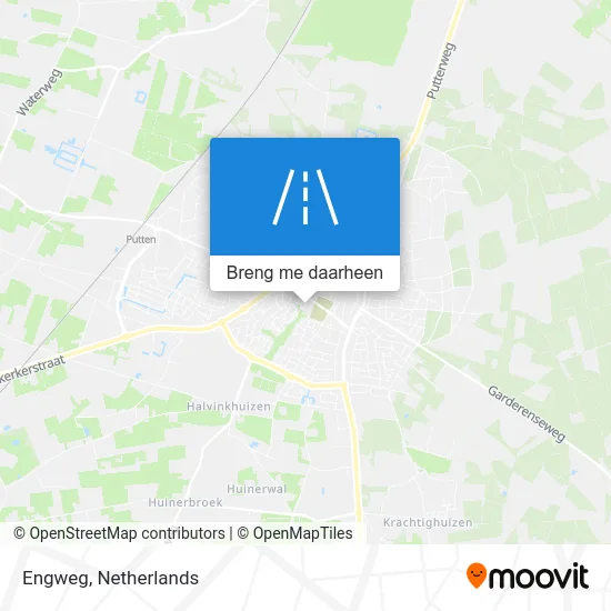 Engweg kaart
