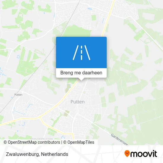 Zwaluwenburg kaart