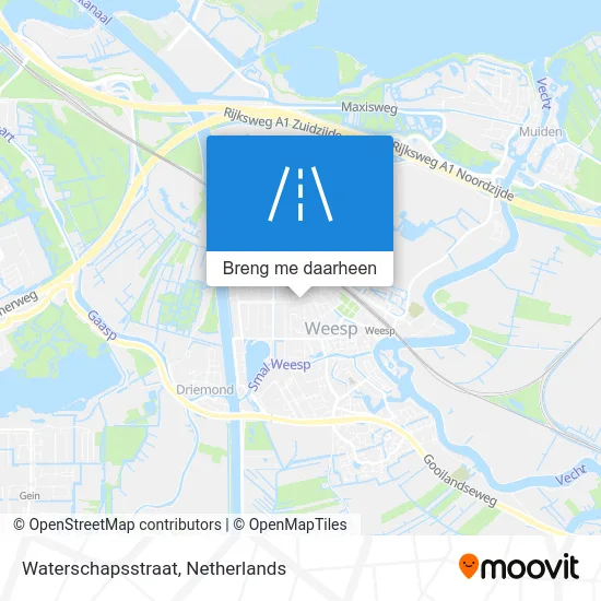 Waterschapsstraat kaart