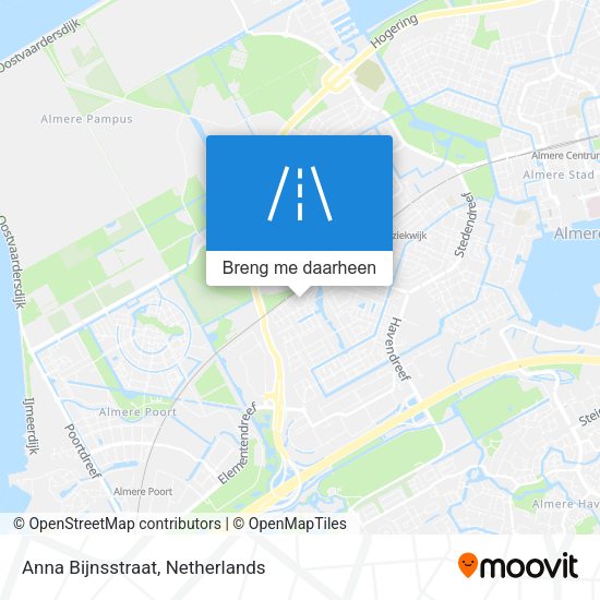 Anna Bijnsstraat kaart