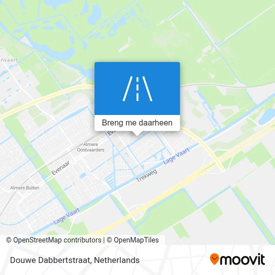 Douwe Dabbertstraat kaart