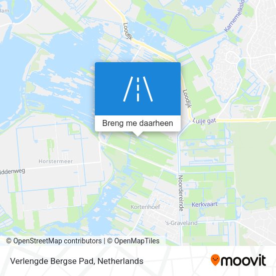 Verlengde Bergse Pad kaart