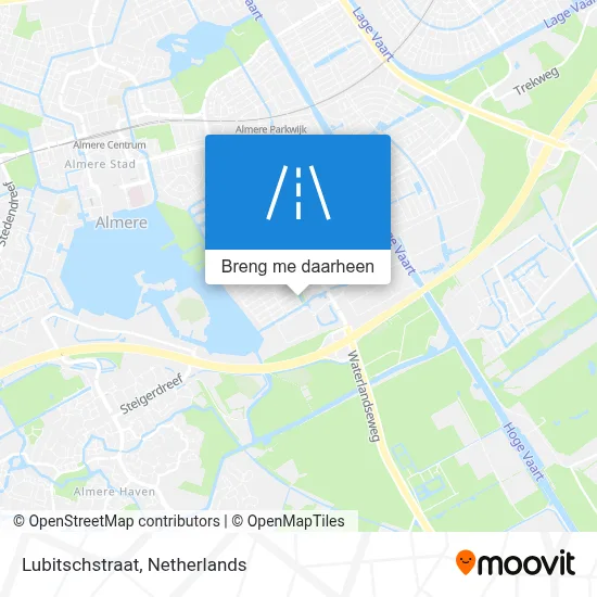 Lubitschstraat kaart