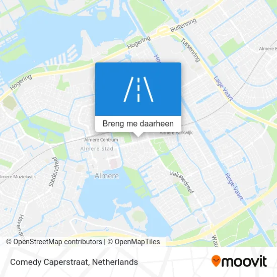 Comedy Caperstraat kaart