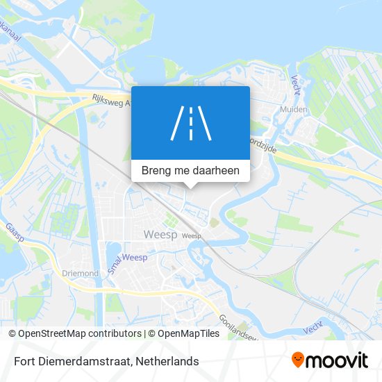 Fort Diemerdamstraat kaart