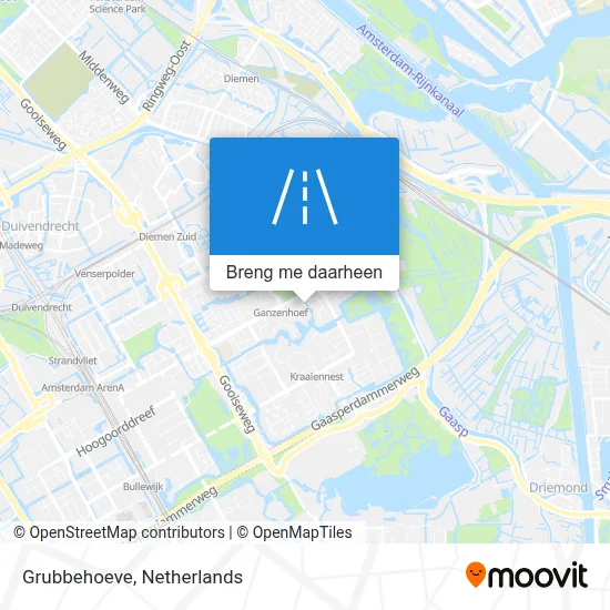 Grubbehoeve kaart