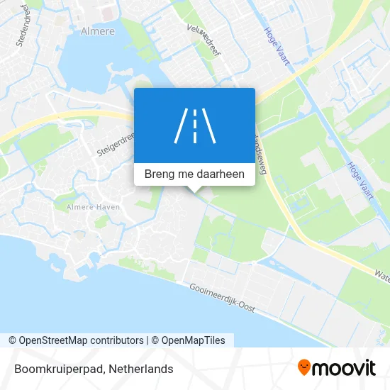 Boomkruiperpad kaart