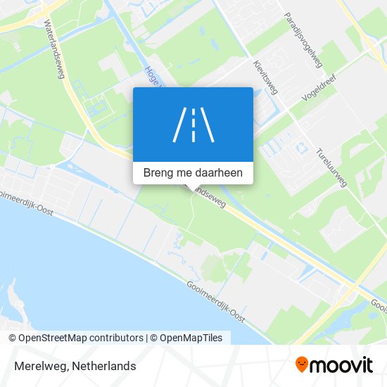 Merelweg kaart