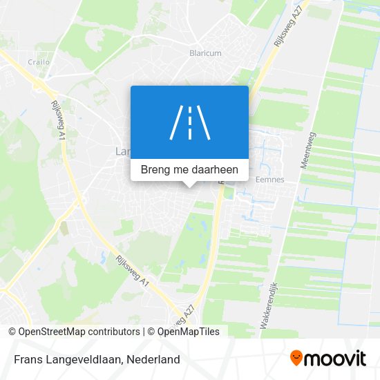 Frans Langeveldlaan kaart