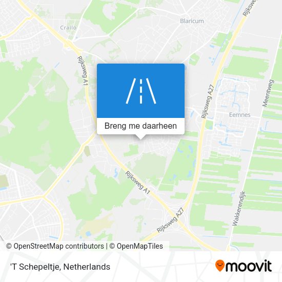 'T Schepeltje kaart