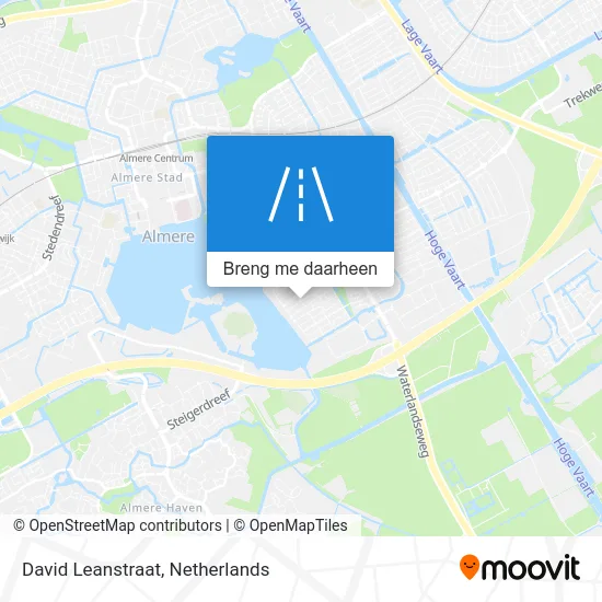 David Leanstraat kaart