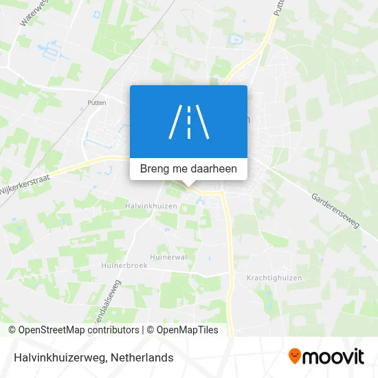 Halvinkhuizerweg kaart