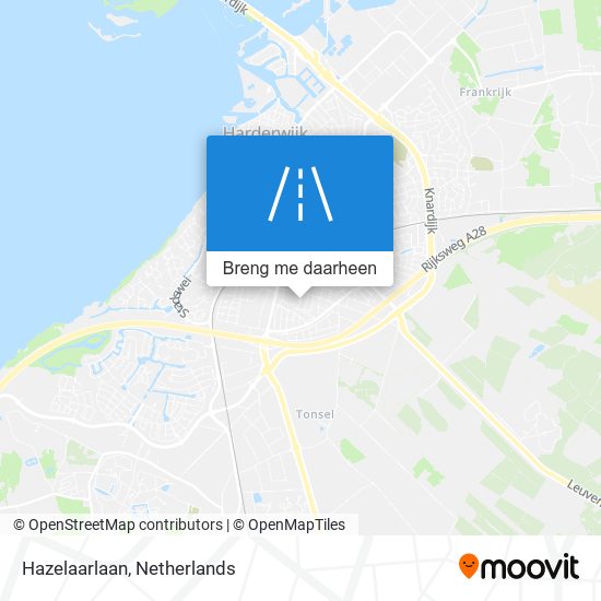 Hazelaarlaan kaart