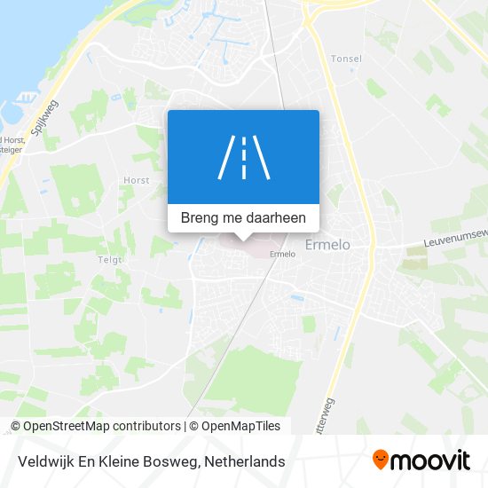 Veldwijk En Kleine Bosweg kaart