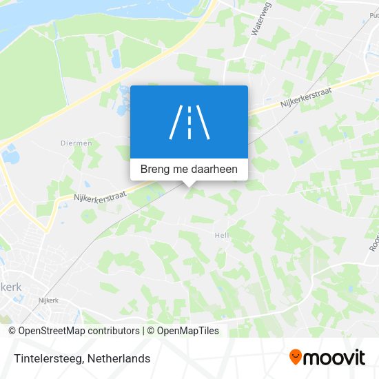 Tintelersteeg kaart