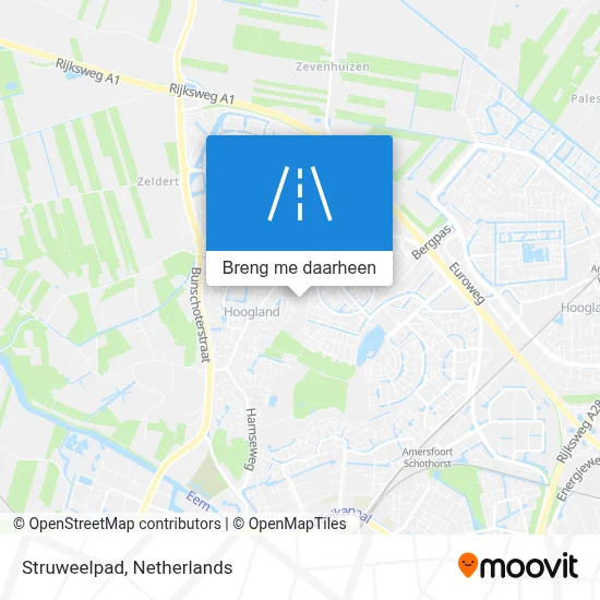 Struweelpad kaart
