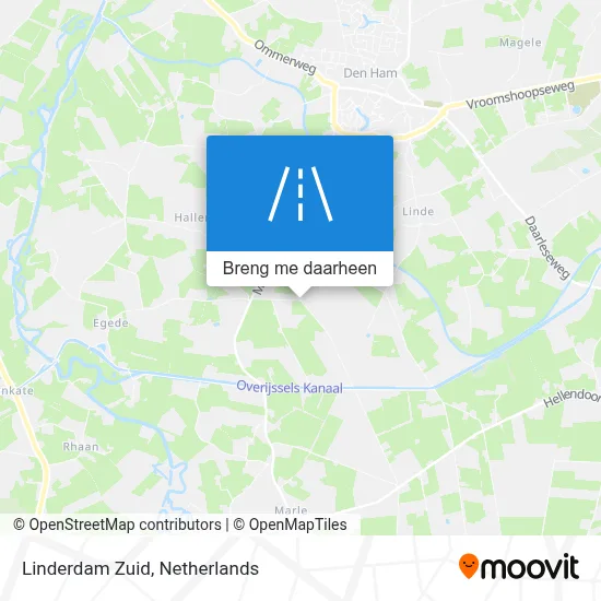 Linderdam Zuid kaart