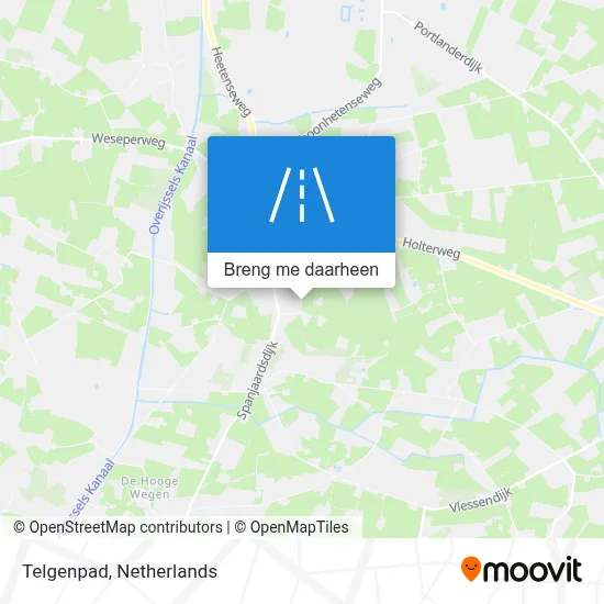 Telgenpad kaart