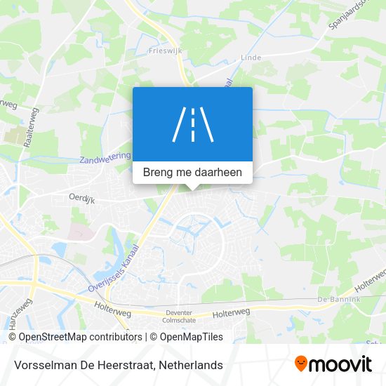 Vorsselman De Heerstraat kaart
