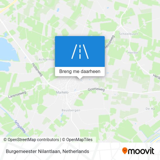 Burgemeester Nilantlaan kaart
