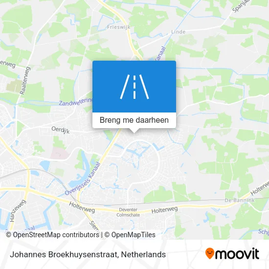 Johannes Broekhuysenstraat kaart