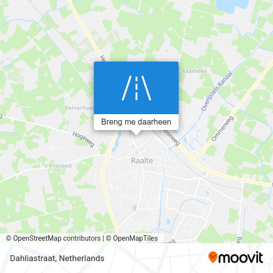 Dahliastraat kaart
