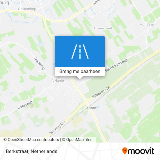 Berkstraat kaart