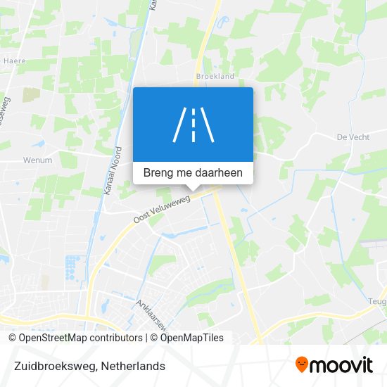 Zuidbroeksweg kaart