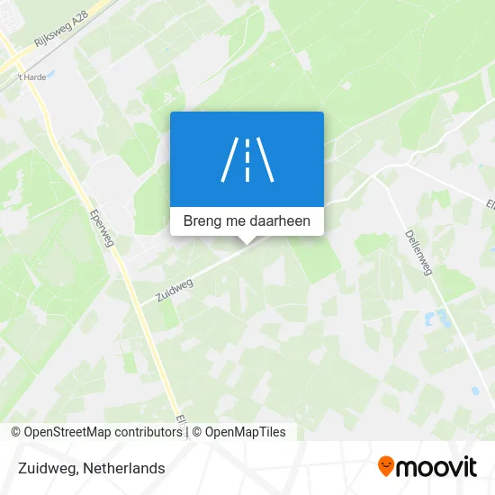 Zuidweg kaart