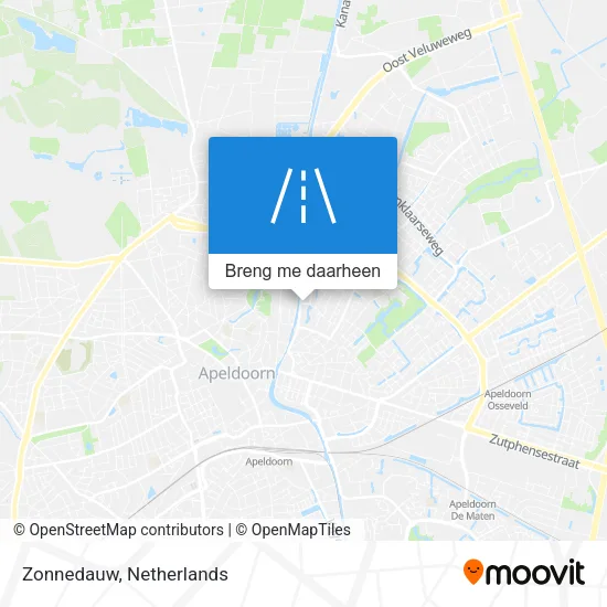 Zonnedauw kaart