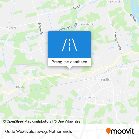 Oude Wezeveldseweg kaart