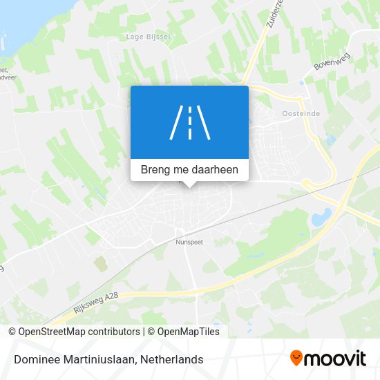 Dominee Martiniuslaan kaart
