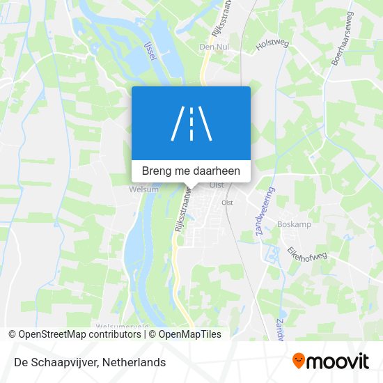 De Schaapvijver kaart